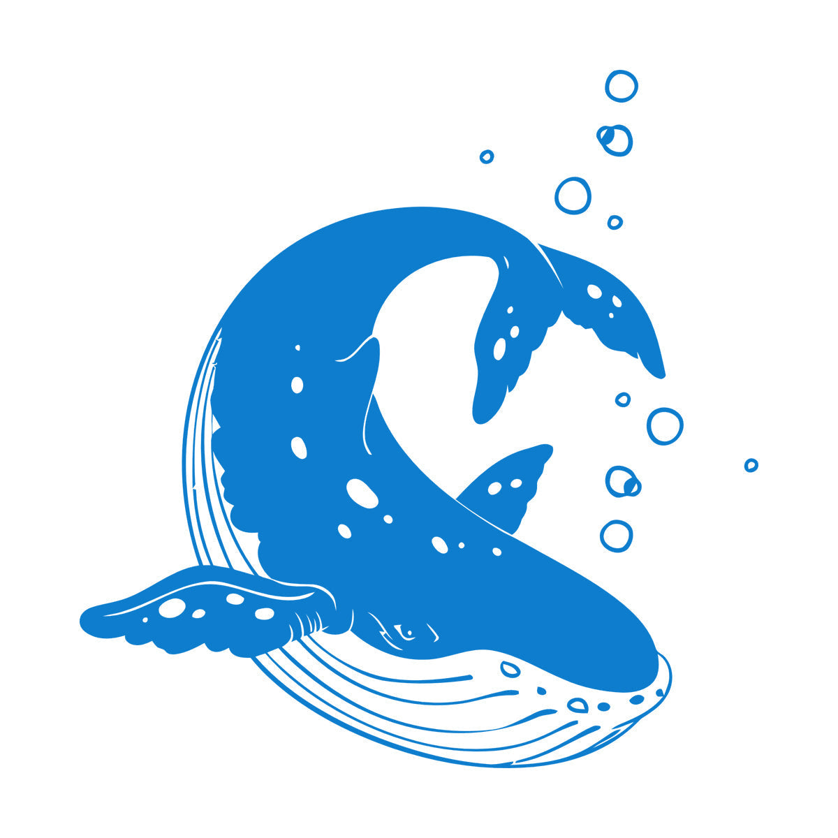 Lettering Stickers Rorqual Killer Whale Orca Sea Ocean Animal Wall Beautification