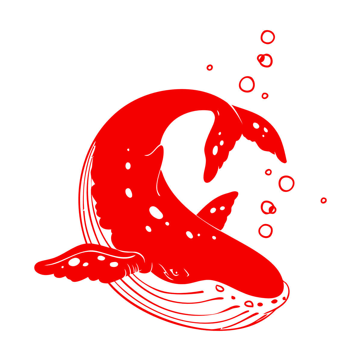 Lettering Stickers Rorqual Killer Whale Orca Sea Ocean Animal Wall Beautification