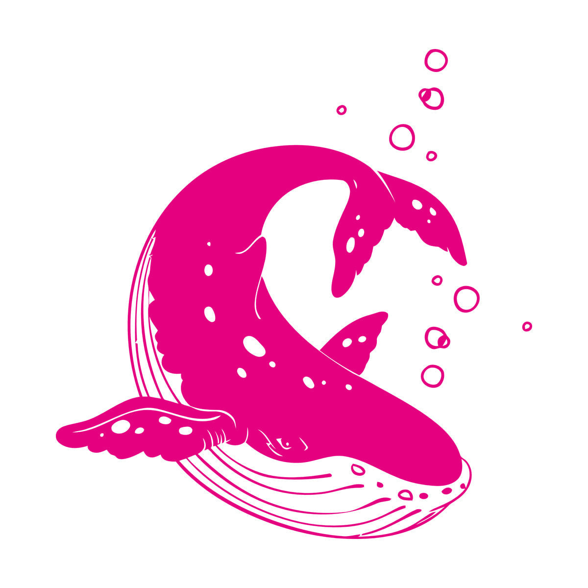 Lettering Stickers Rorqual Killer Whale Orca Sea Ocean Animal Wall Beautification