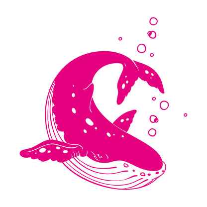 Lettering Stickers Rorqual Killer Whale Orca Sea Ocean Animal Wall Beautification