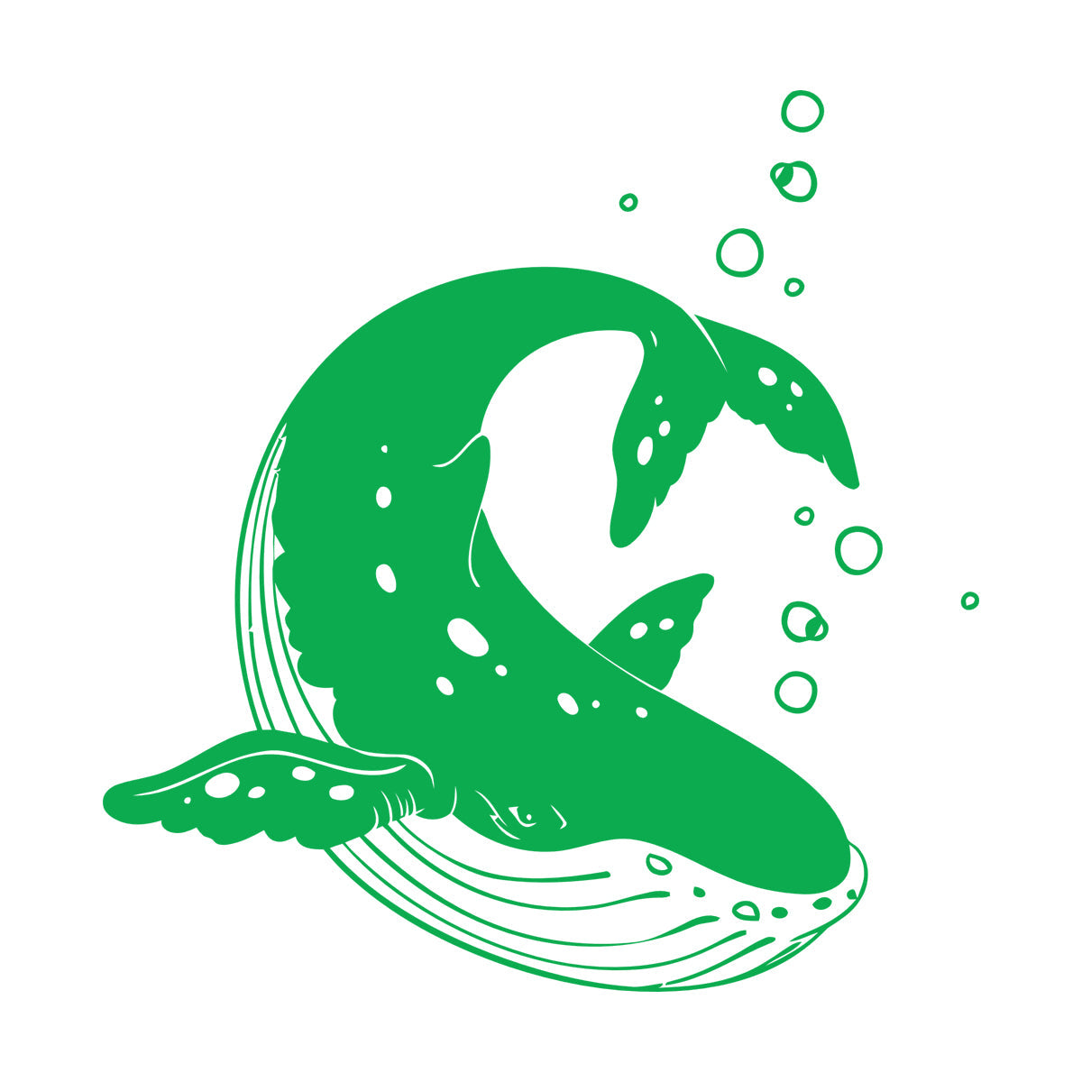 Lettering Stickers Rorqual Killer Whale Orca Sea Ocean Animal Wall Beautification