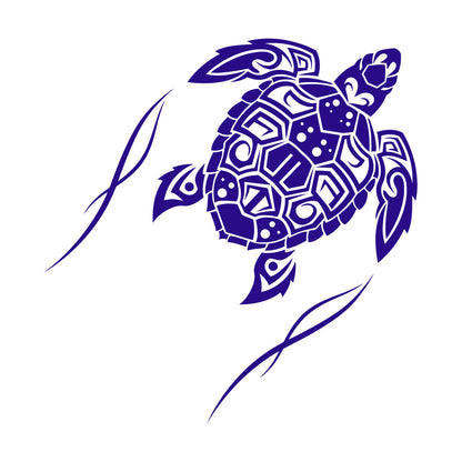 Fine Carving Decals Sea Turtle Animal Beach Style Maori Ornament Do Not Damage The Wall Surface