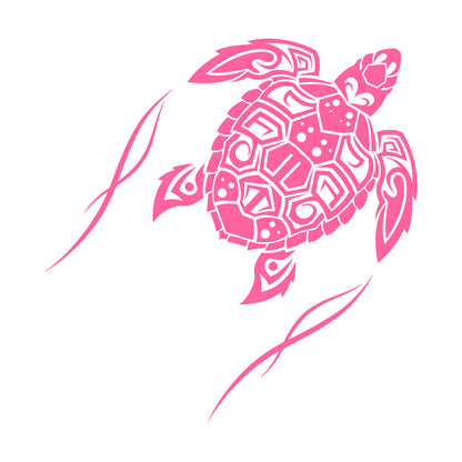 Fine Carving Decals Sea Turtle Animal Beach Style Maori Ornament Do Not Damage The Wall Surface