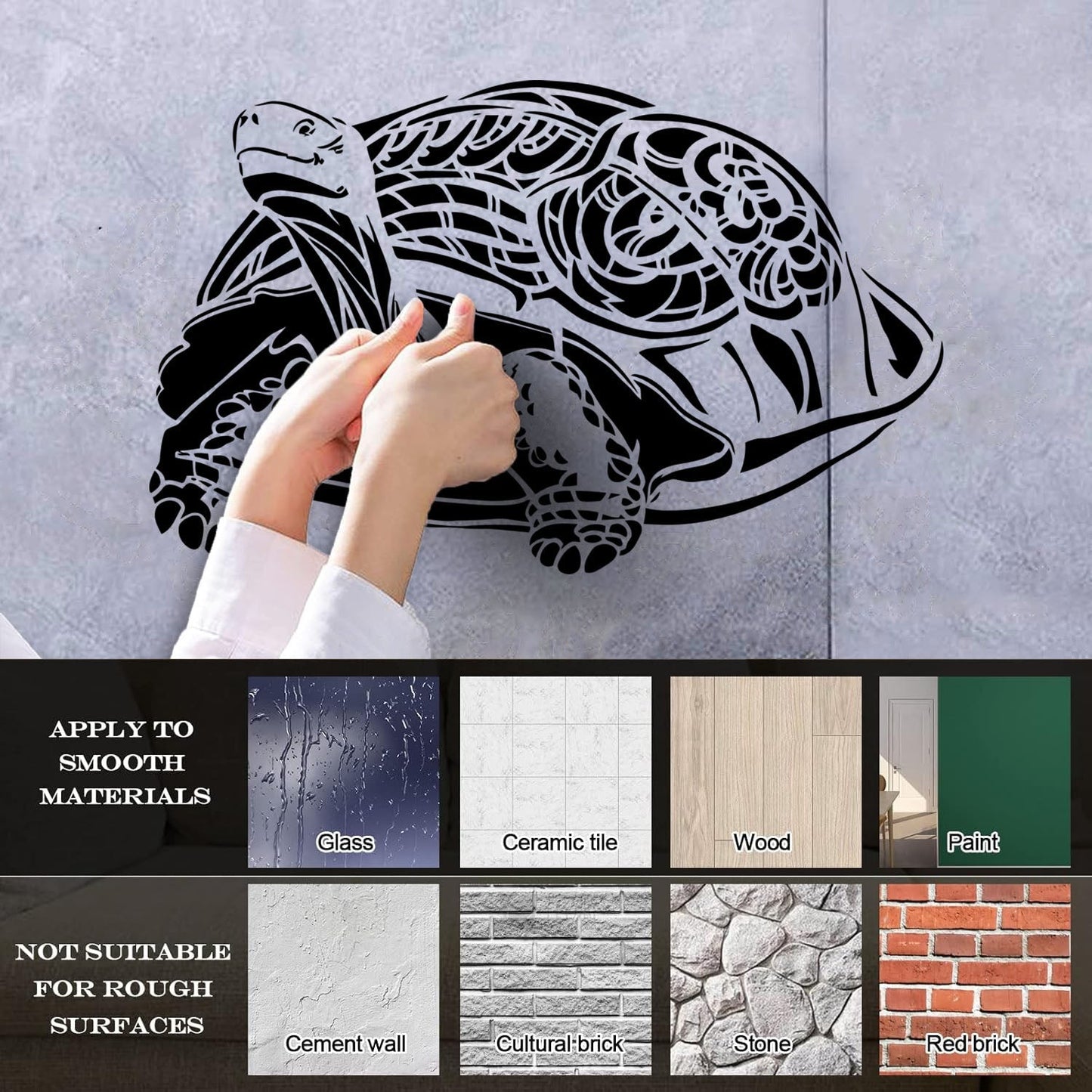 Lettering Decals Sea Turtle Animal Ation Easy Installation