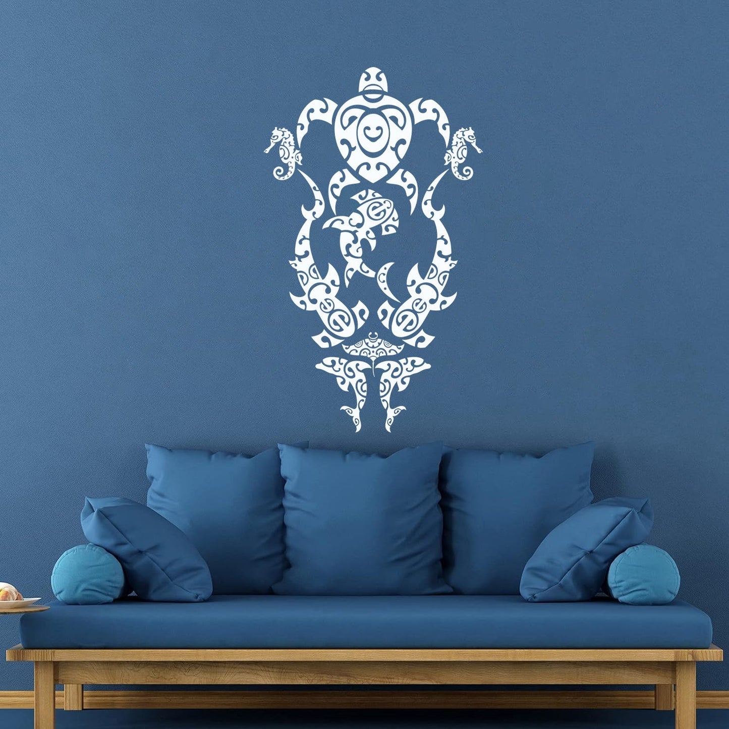 Sea Turtle Marine Animals Beach Style Lettering Stickers Multiple Size Options