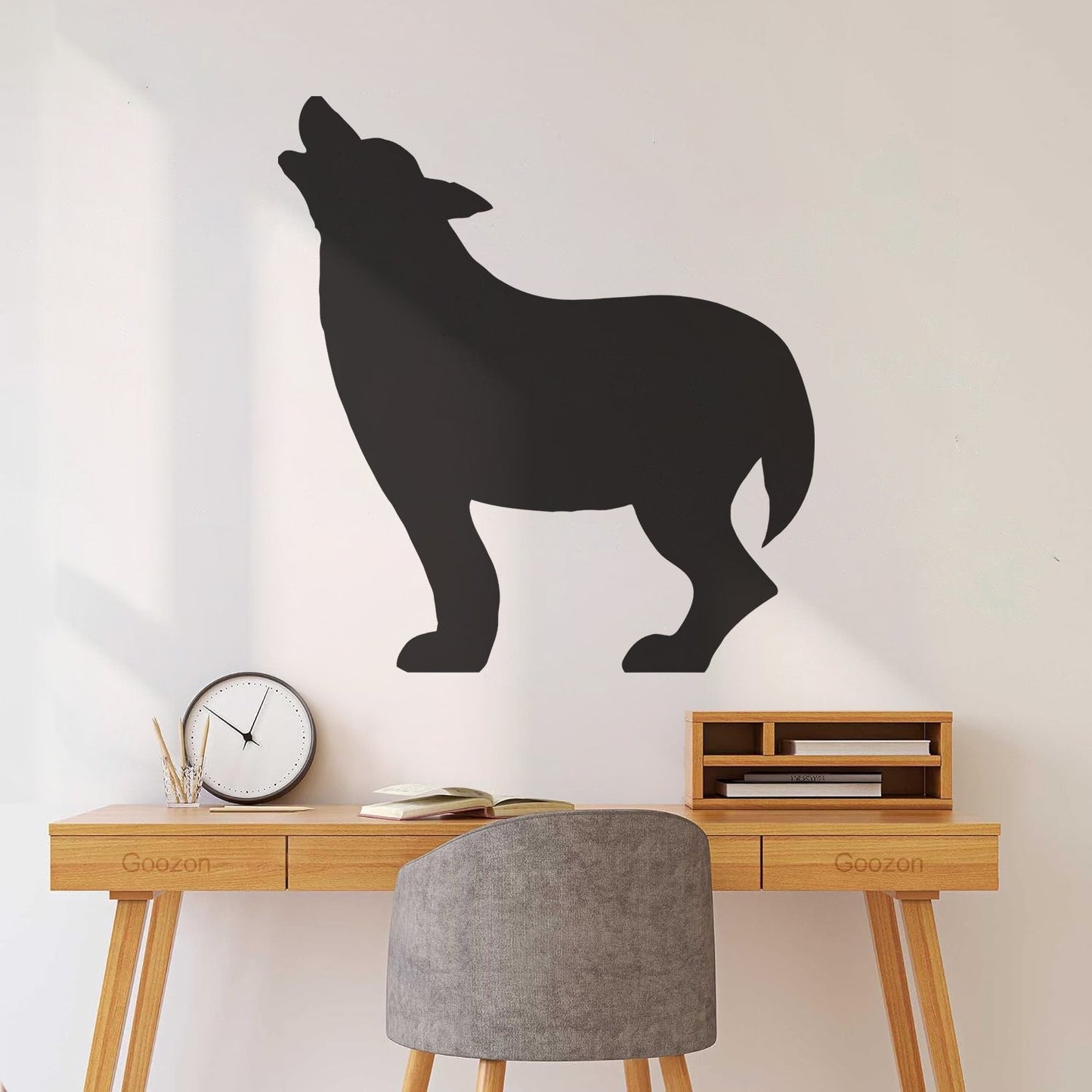 Wall Decals Paster Paper Wolf Wild Animal Hobby Hunter Do Not Damage The Wall Surface