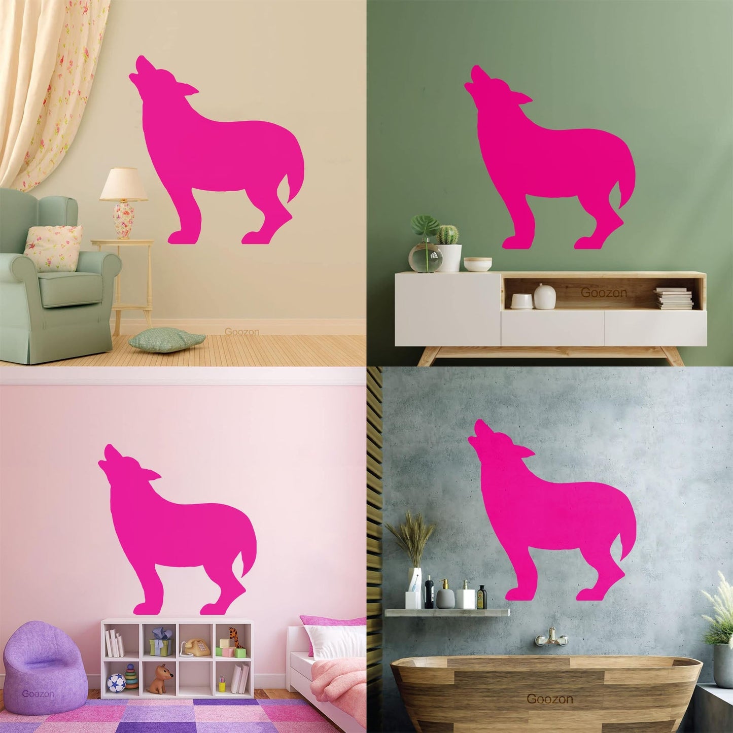 Wall Decals Paster Paper Wolf Wild Animal Hobby Hunter Do Not Damage The Wall Surface