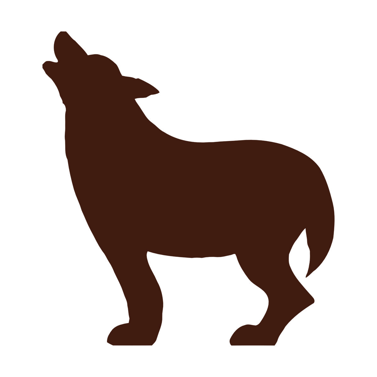 Wall Decals Paster Paper Wolf Wild Animal Hobby Hunter Do Not Damage The Wall Surface