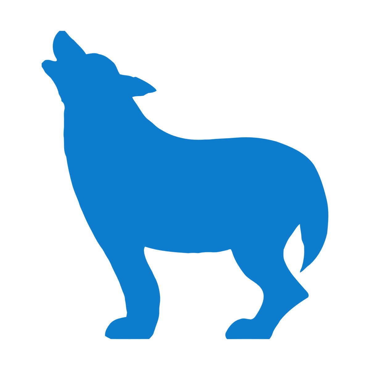 Wall Decals Paster Paper Wolf Wild Animal Hobby Hunter Do Not Damage The Wall Surface