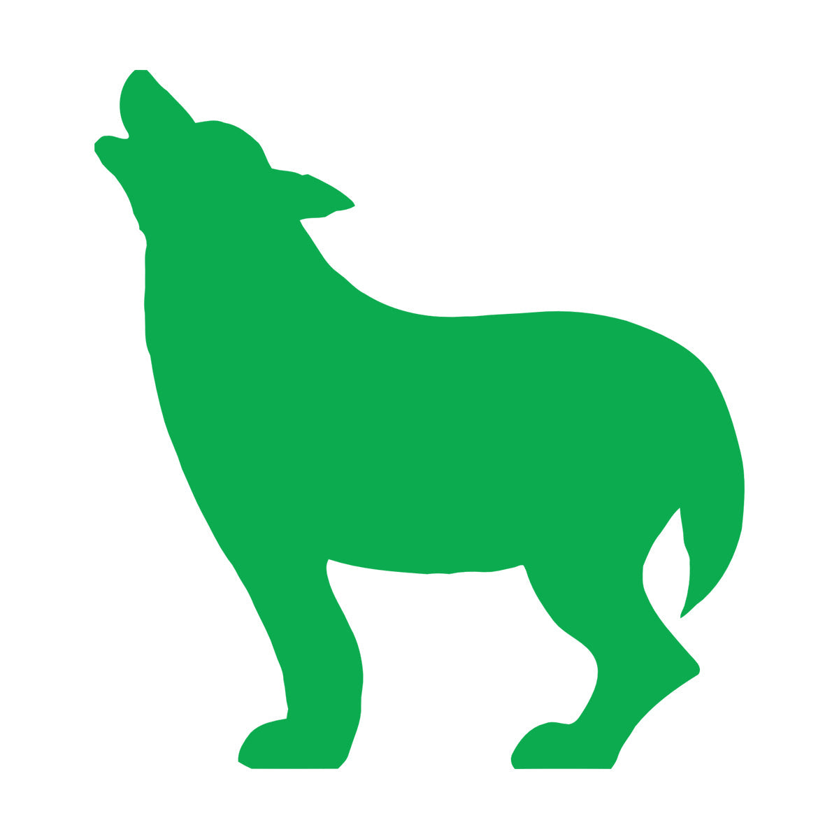 Wall Decals Paster Paper Wolf Wild Animal Hobby Hunter Do Not Damage The Wall Surface