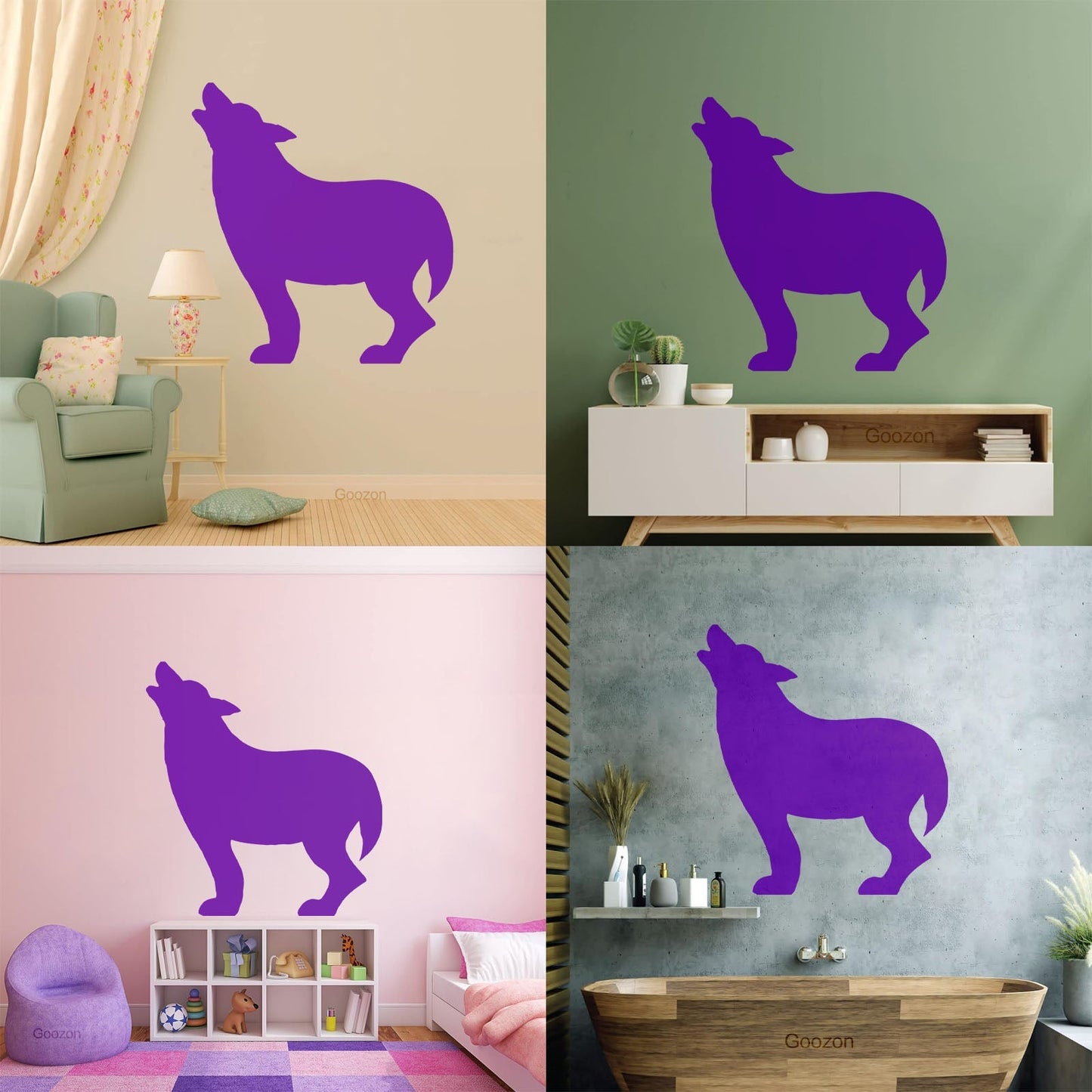 Wall Decals Paster Paper Wolf Wild Animal Hobby Hunter Do Not Damage The Wall Surface