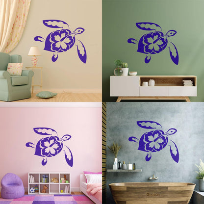 Turtle Patterns Marine Animals Fine Carving Decals Art Mural Painting
