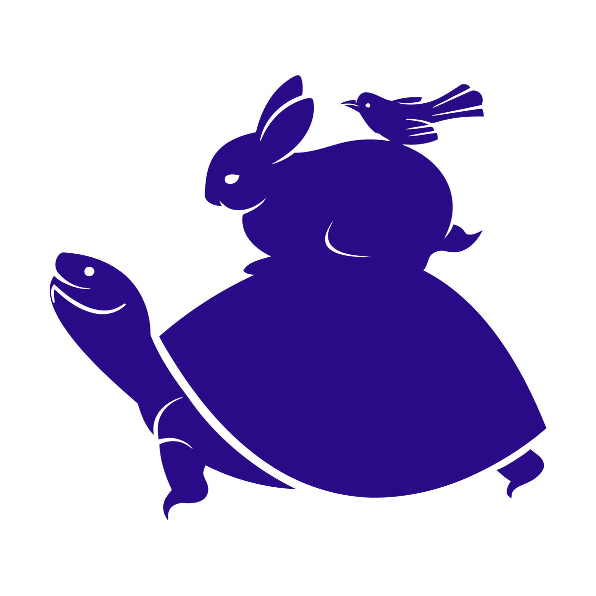 Vinyl Art Sticker Turtle Rabbit Bird Animals Multiple Size Options