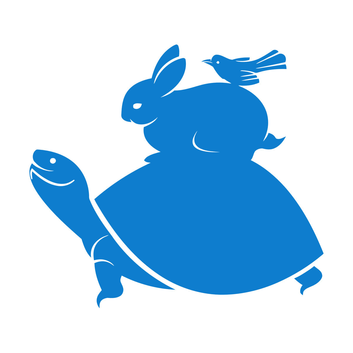 Vinyl Art Sticker Turtle Rabbit Bird Animals Multiple Size Options