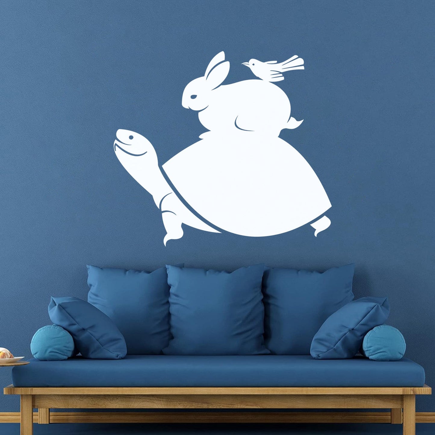 Vinyl Art Sticker Turtle Rabbit Bird Animals Multiple Size Options