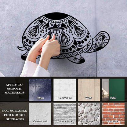 Engraving Stickers Turtle Tribal Animal Ornament Waterproof