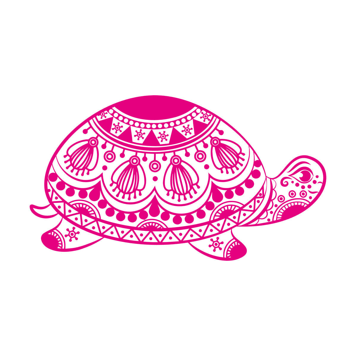 Engraving Stickers Turtle Tribal Animal Ornament Waterproof