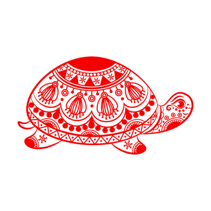 Engraving Stickers Turtle Tribal Animal Ornament Waterproof