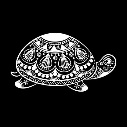 Engraving Stickers Turtle Tribal Animal Ornament Waterproof