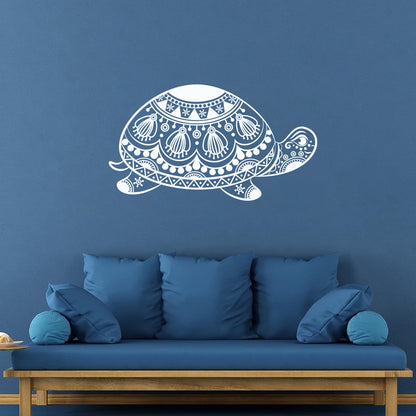Engraving Stickers Turtle Tribal Animal Ornament Waterproof