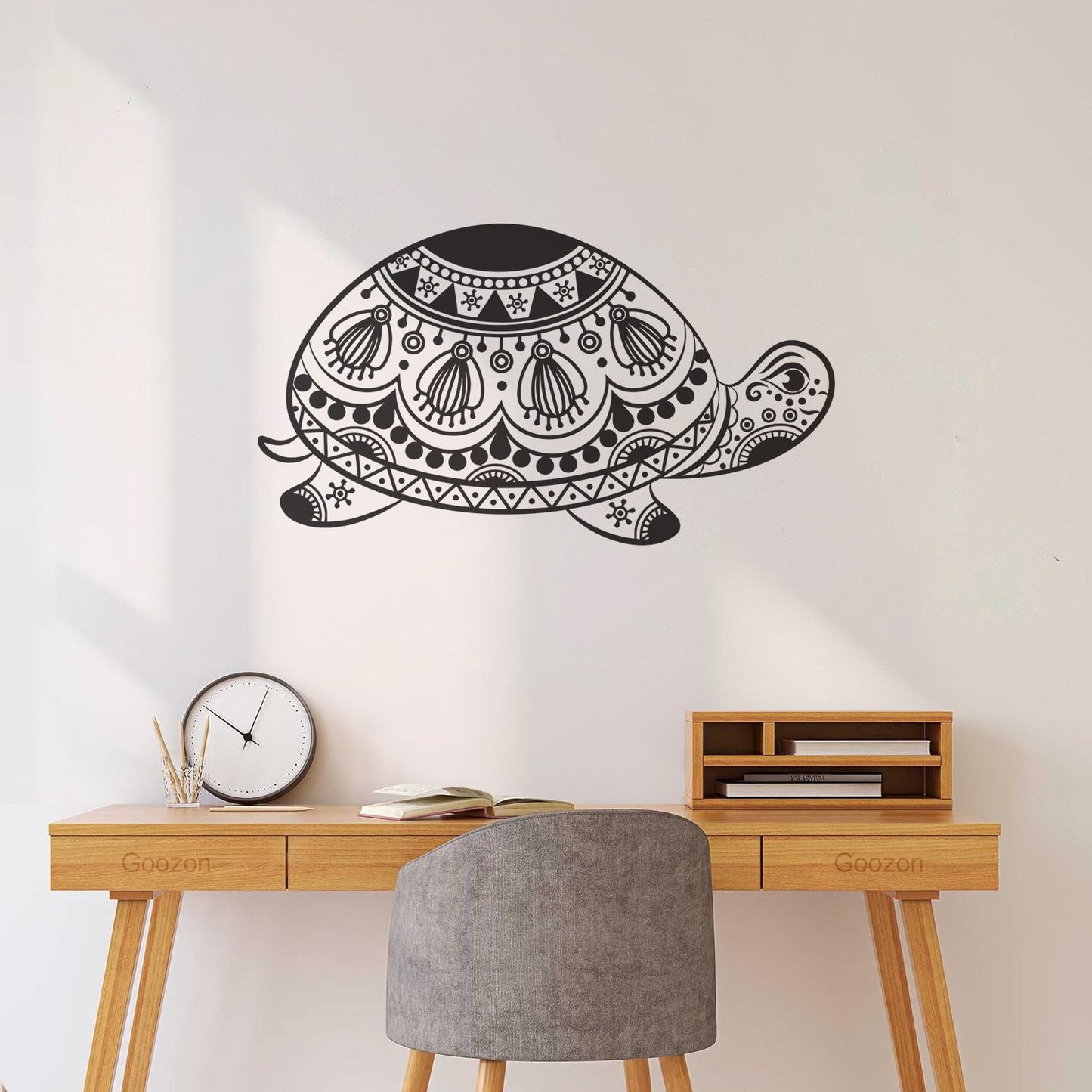 Engraving Stickers Turtle Tribal Animal Ornament Waterproof