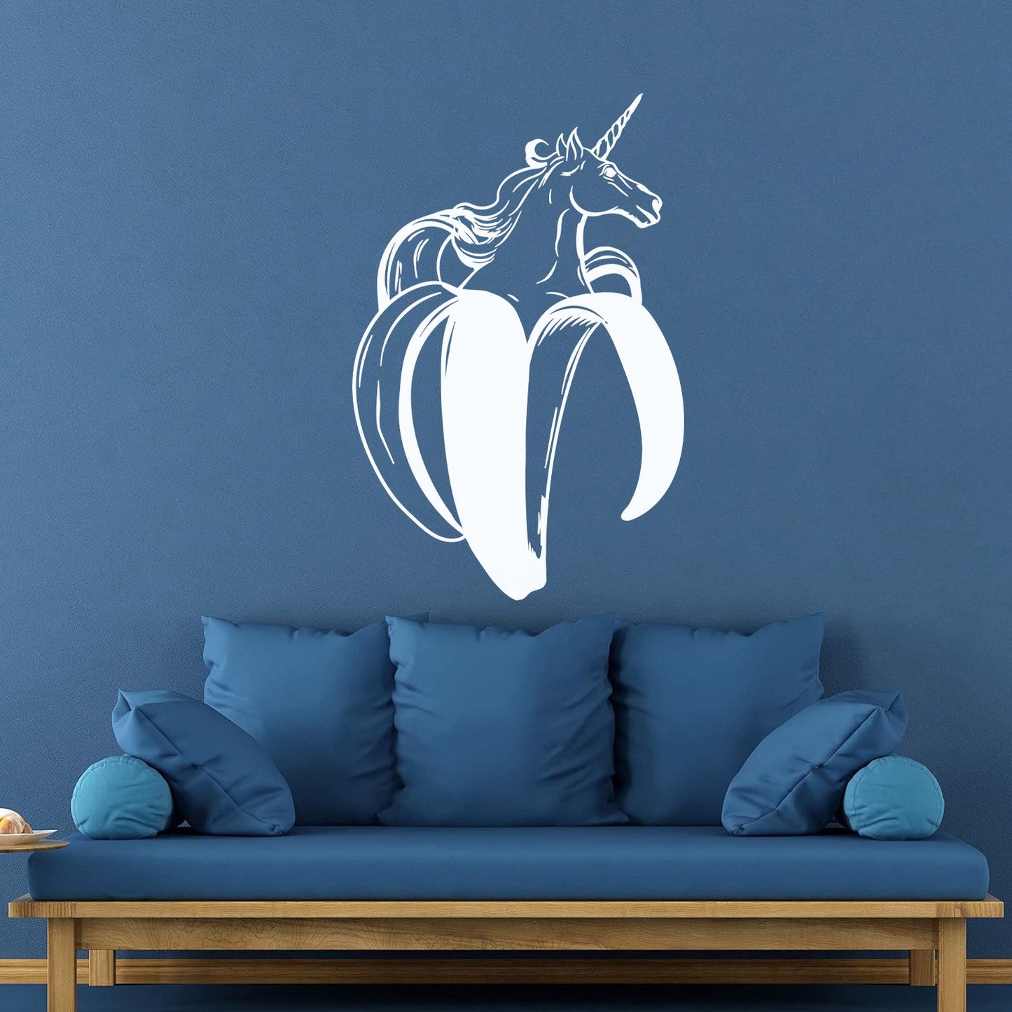 Vinyl Wall Stickers Unicorn Fairytale Fictional Animal Banana Wall Beautification