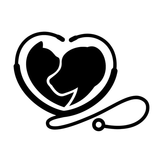 Veterinary Animal Treatment Vet Clinic Pets Care Engraving Decals Glass Stickers