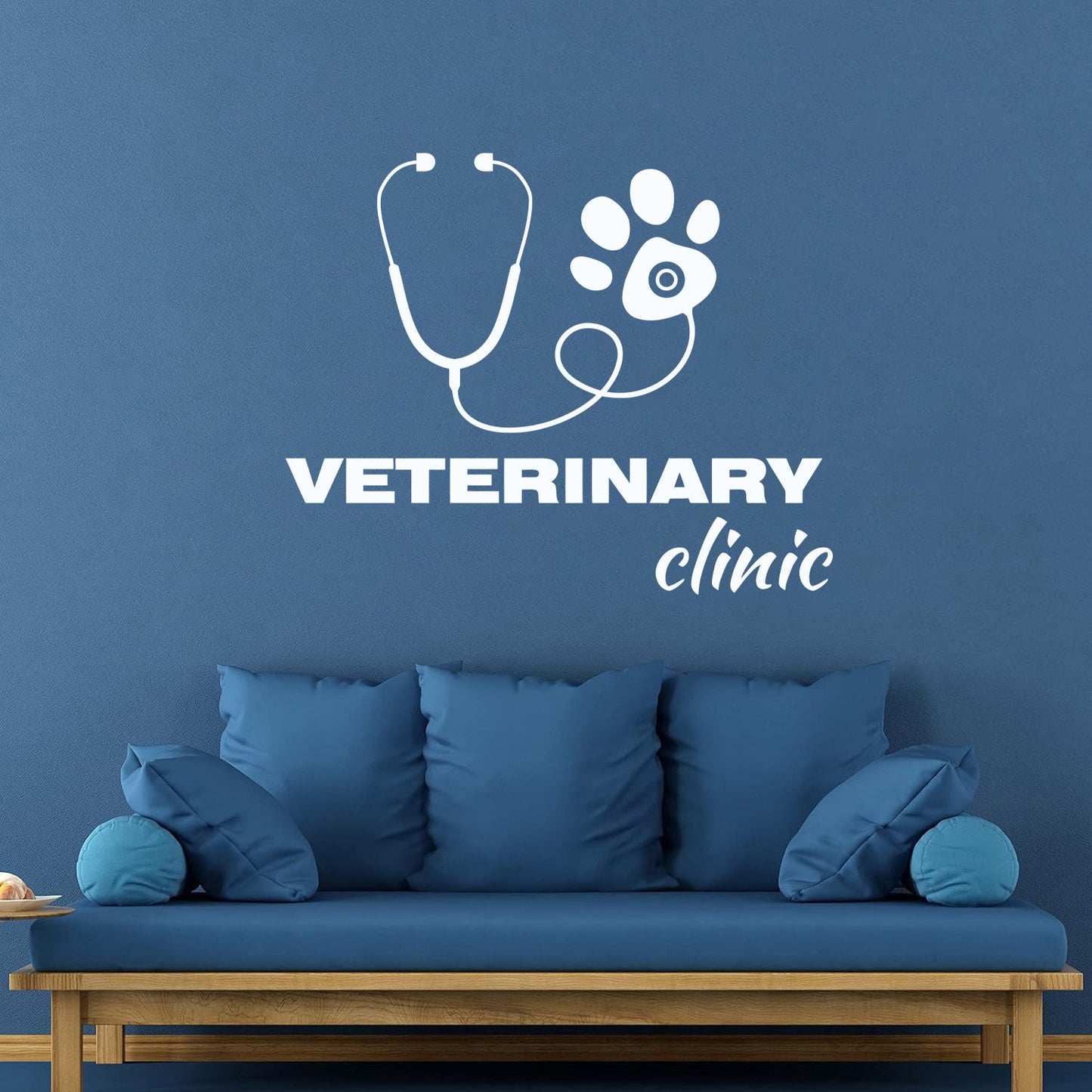 Fine Carving Stickers Veterinary Clinic House Animals Pet Care Self Adhesive