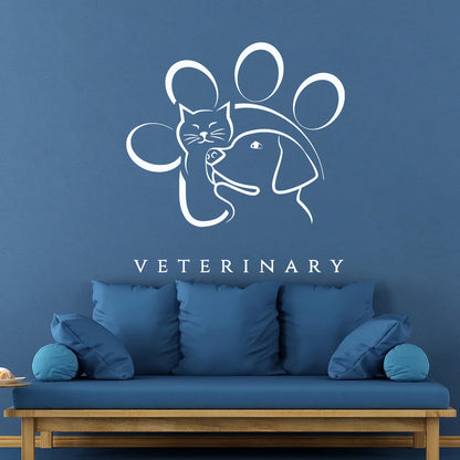 Lettering Decals Veterinary Medicine Animal Pet Art Mural Painting