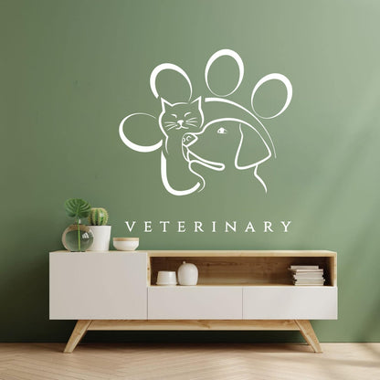 Lettering Decals Veterinary Medicine Animal Pet Art Mural Painting