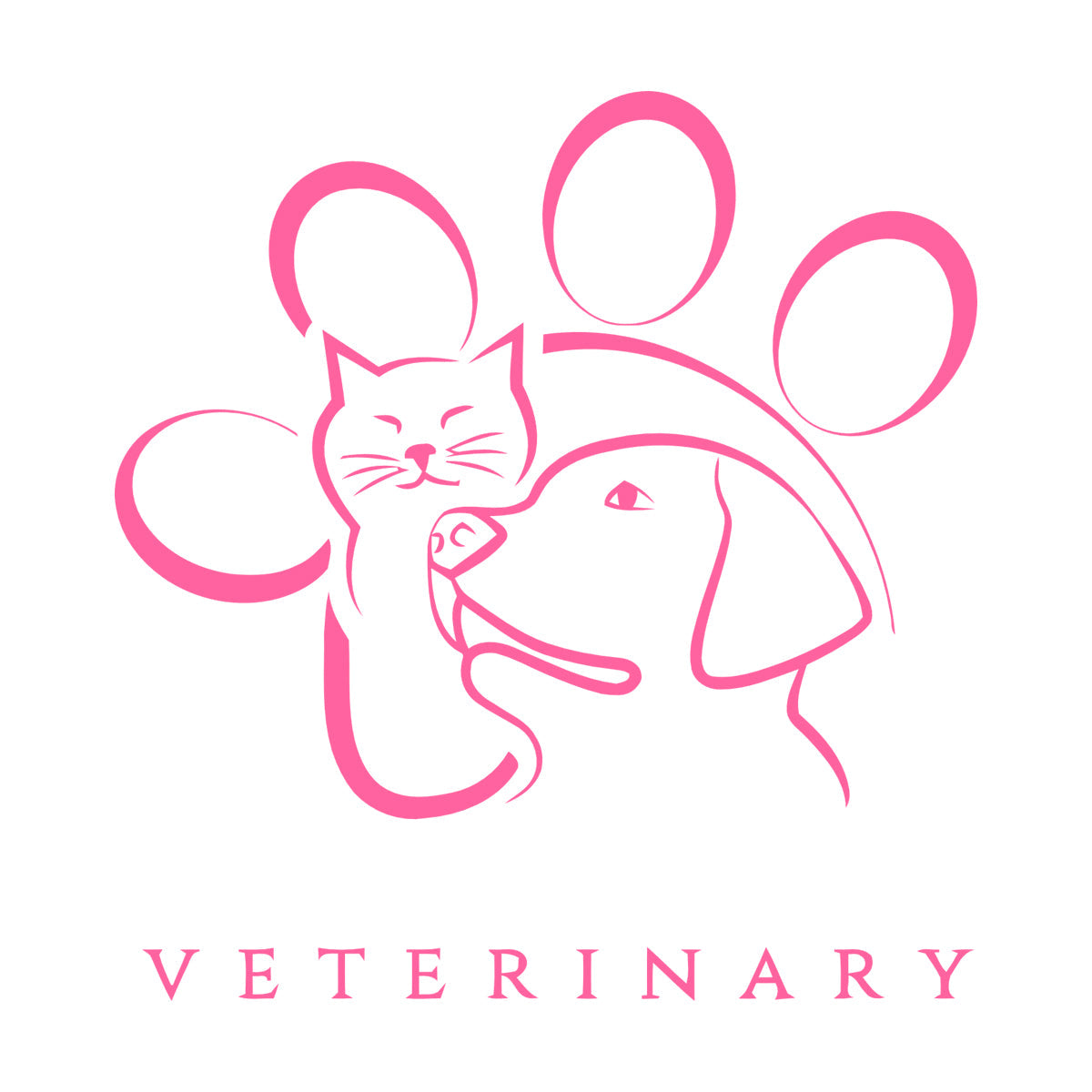 Lettering Decals Veterinary Medicine Animal Pet Art Mural Painting