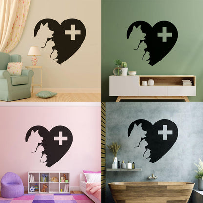 Wall Decals Pvc Veterinary Medicine Pets Vet Clinic Animal Care Multiple Size Options