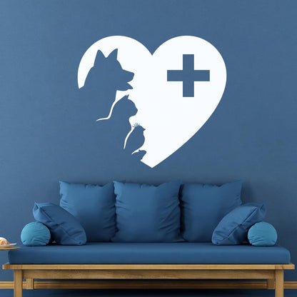 Wall Decals Pvc Veterinary Medicine Pets Vet Clinic Animal Care Multiple Size Options
