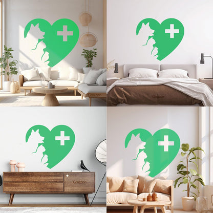 Wall Decals Pvc Veterinary Medicine Pets Vet Clinic Animal Care Multiple Size Options