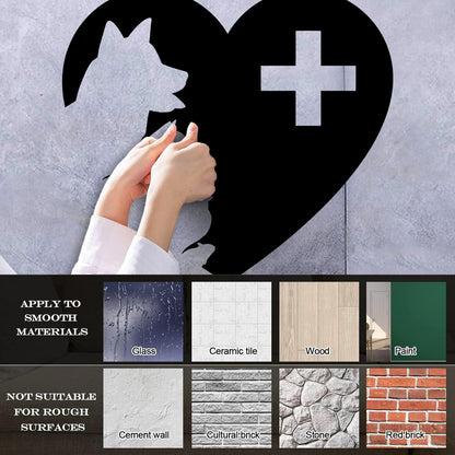 Wall Decals Pvc Veterinary Medicine Pets Vet Clinic Animal Care Multiple Size Options