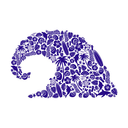 Wave Marine Animals Dolphin Beach Vinyl Wall Stickers Personalized Customization
