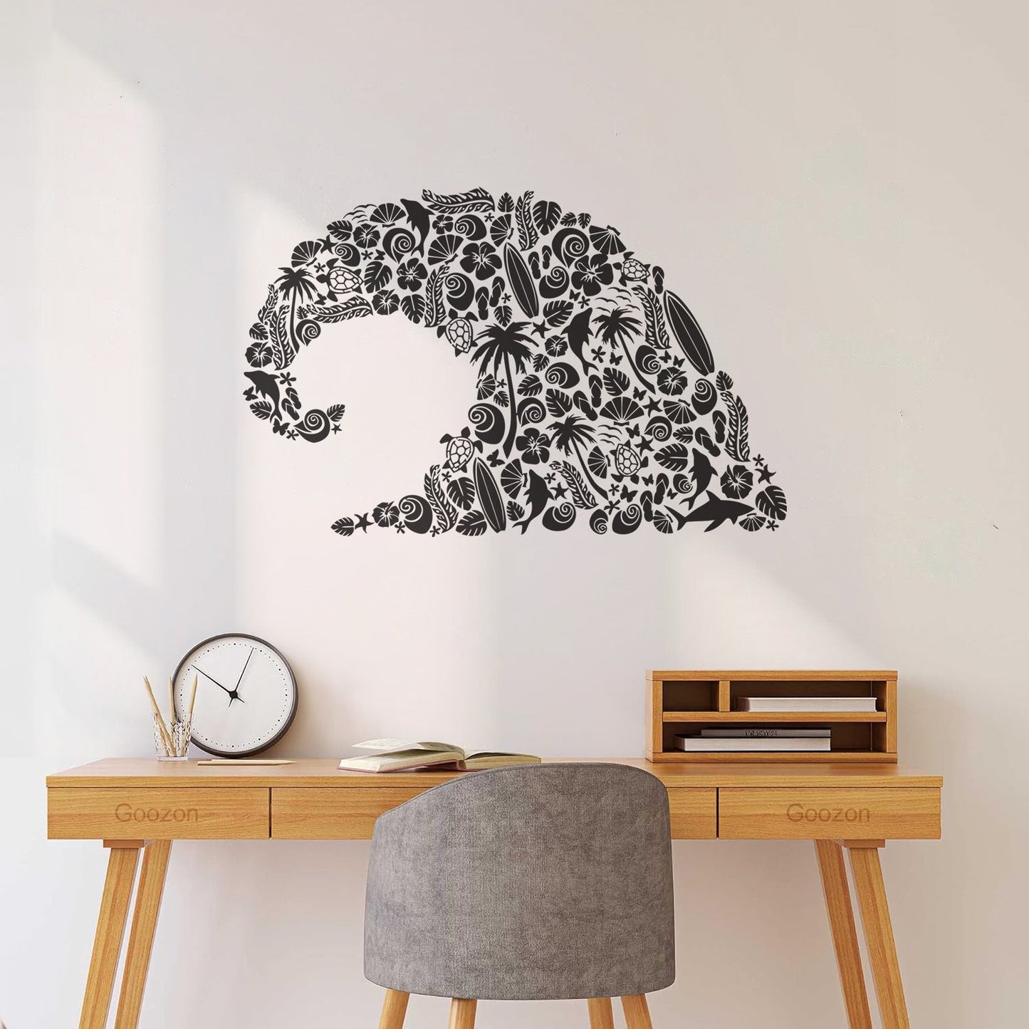 Wave Marine Animals Dolphin Beach Vinyl Wall Stickers Personalized Customization