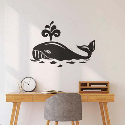 Vinyl Wall Decals Whale Marine Animal Ocean Kids Art Decoration