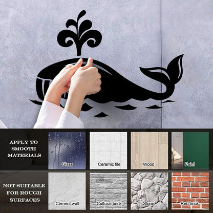 Vinyl Wall Decals Whale Marine Animal Ocean Kids Art Decoration