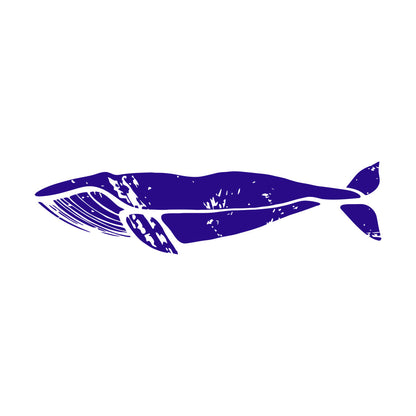 Engraving Decals Whale Marine Animal Ocean Style Wall Beautification