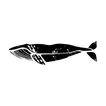 Engraving Decals Whale Marine Animal Ocean Style Wall Beautification