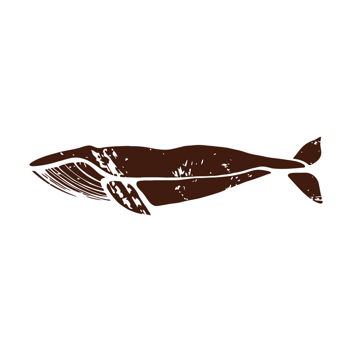 Engraving Decals Whale Marine Animal Ocean Style Wall Beautification
