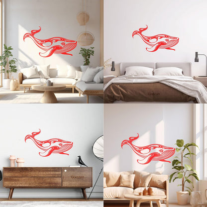 Whale Marine Animals Ocean Mural And Wall Vinyl Decal Car Body Decoration