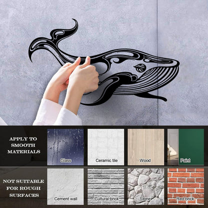 Whale Marine Animals Ocean Mural And Wall Vinyl Decal Car Body Decoration