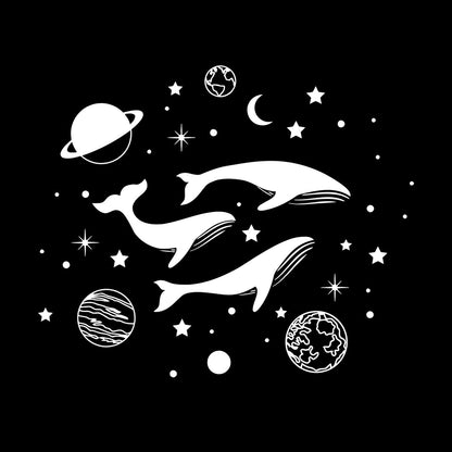Wall Vinyl Sticker Decor Whale Marine Animals Planets Stars Glass Stickers