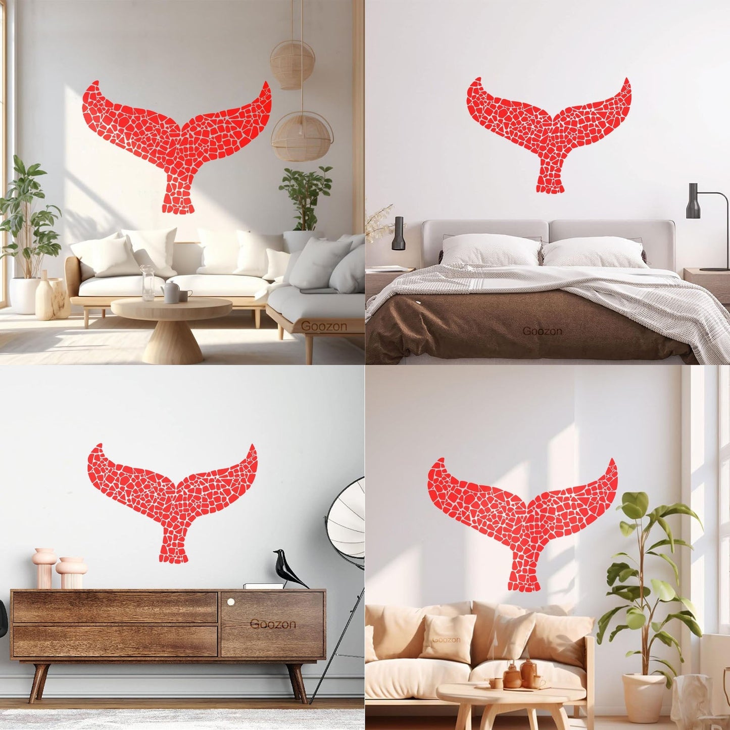 Wall Stickers Whale Tail Marine Animal Tattoo Culture