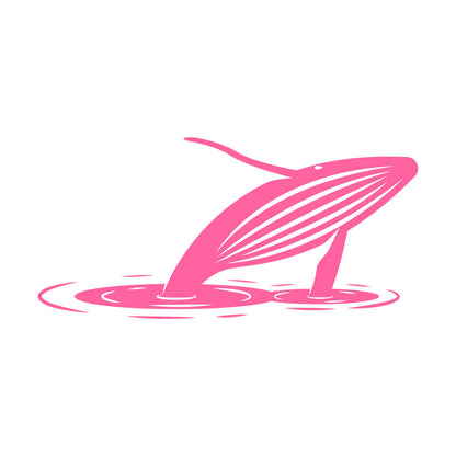 Fine Carving Decals Whale Water Ocean Animal Ation Removable Without Leaving Glue