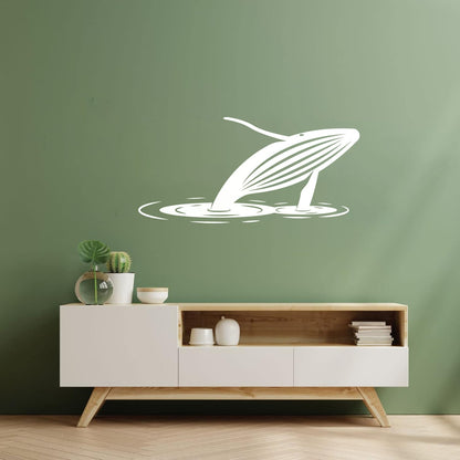 Fine Carving Decals Whale Water Ocean Animal Ation Removable Without Leaving Glue