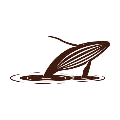 Fine Carving Decals Whale Water Ocean Animal Ation Removable Without Leaving Glue