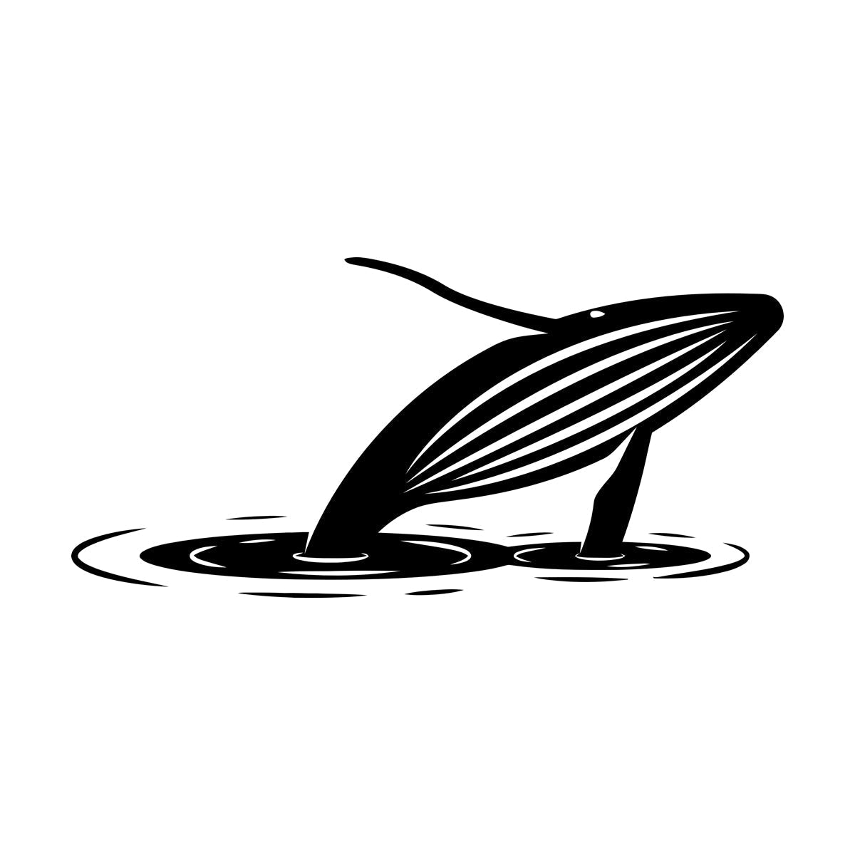 Fine Carving Decals Whale Water Ocean Animal Ation Removable Without Leaving Glue